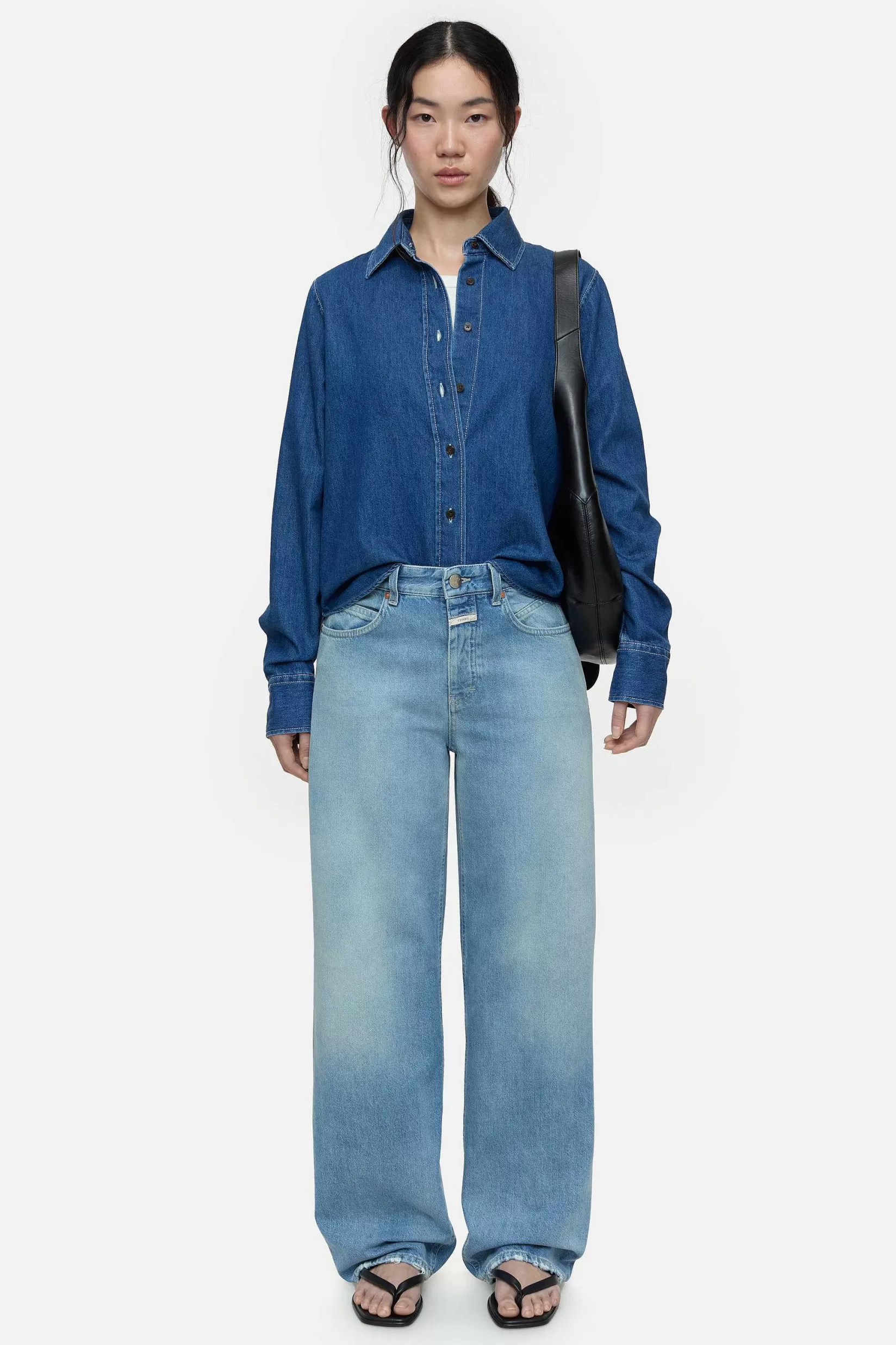 Online CLOSED Wijde Jeans - Stijlnaam Nikka Midden Blauw