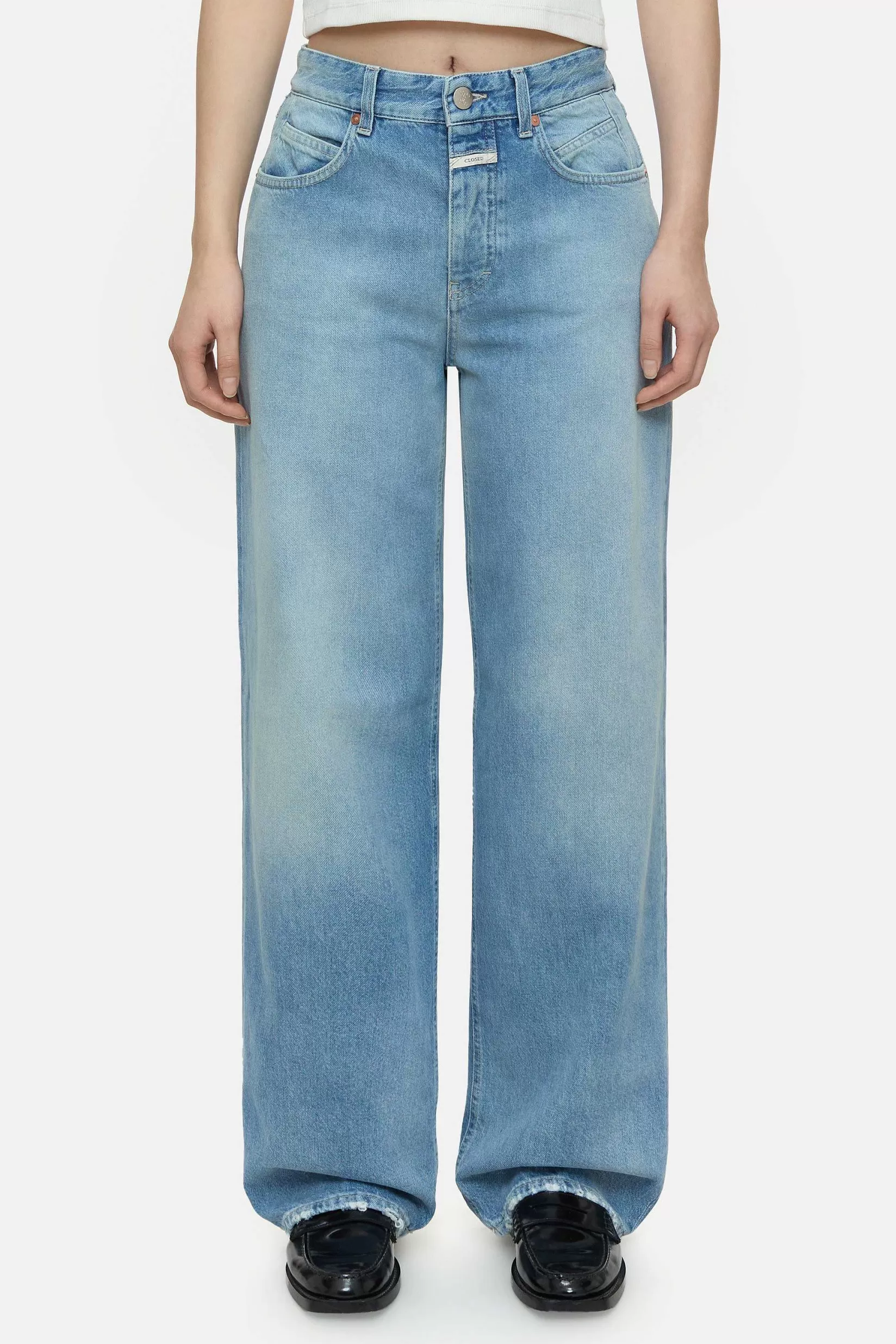 Online CLOSED Wijde Jeans - Stijlnaam Nikka Midden Blauw