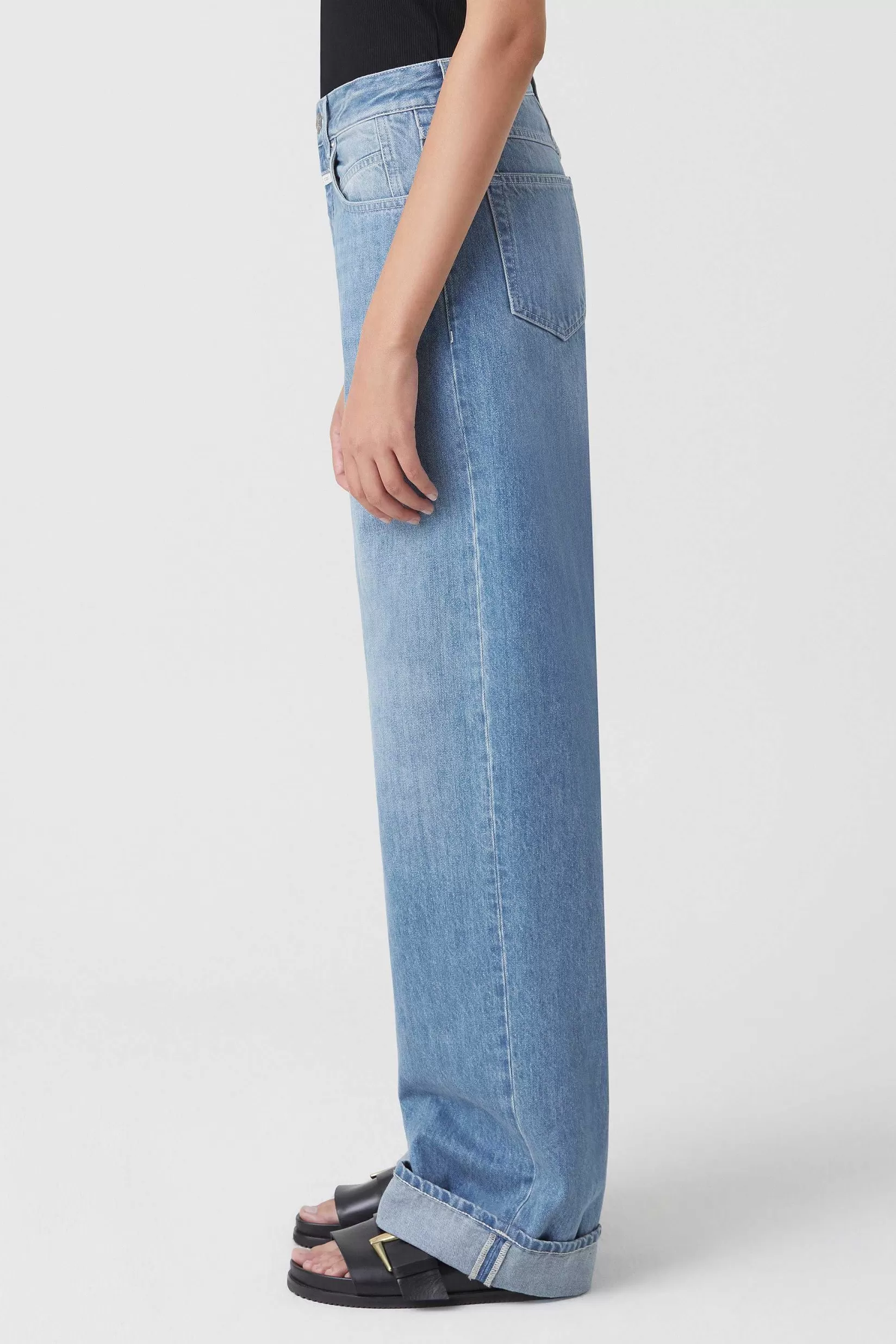 Best Sale CLOSED Wijde Jeans - Stijlnaam Nikka Midden Blauw