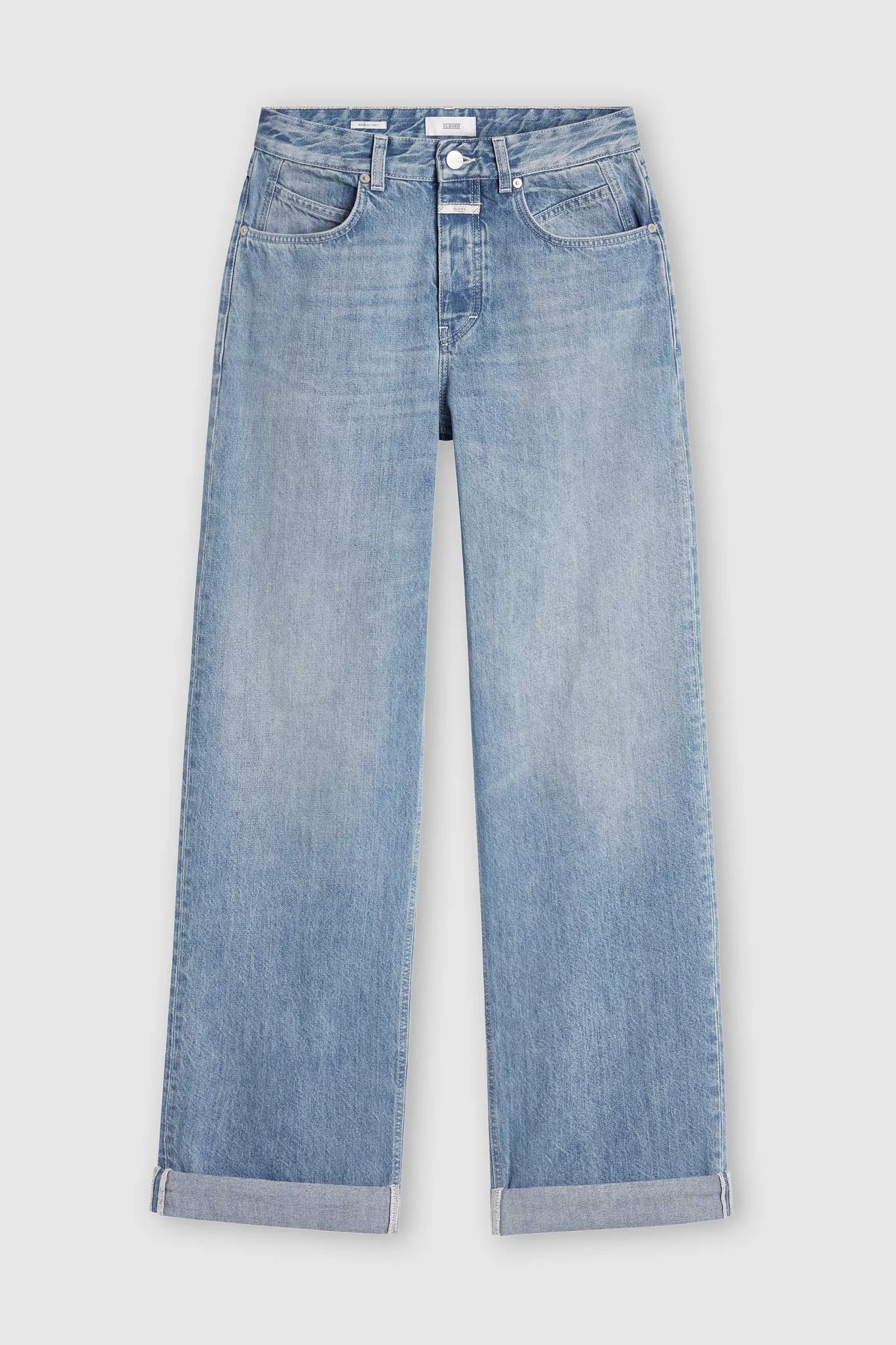 Best Sale CLOSED Wijde Jeans - Stijlnaam Nikka Midden Blauw